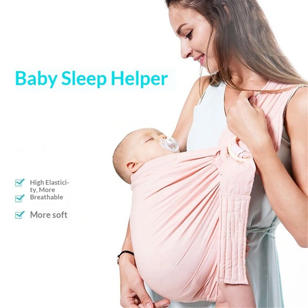 Baby Carrier & Wraps - Soft Adjustable Ring Sling for Newborns & Infants, Multi-Functional Sling for Mom & Dad Support - pink