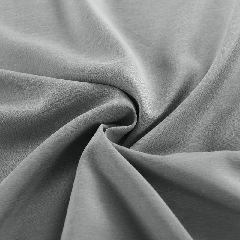 Royal Comfort 2000TC 6 Piece Bamboo Sheet & Quilt Cover Set Cooling Breathable - Queen - Grey