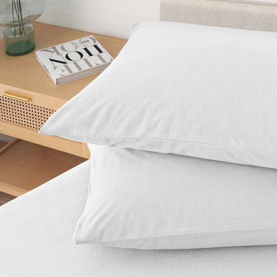 Royal Comfort Polar Fleece Flannel Sheet Set Ultra Soft Plush Cozy - Single - White