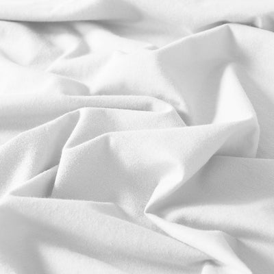 Royal Comfort 100% Jersey Cotton Quilt Cover Set Ultra Soft Bedding Luxurious - Queen - White