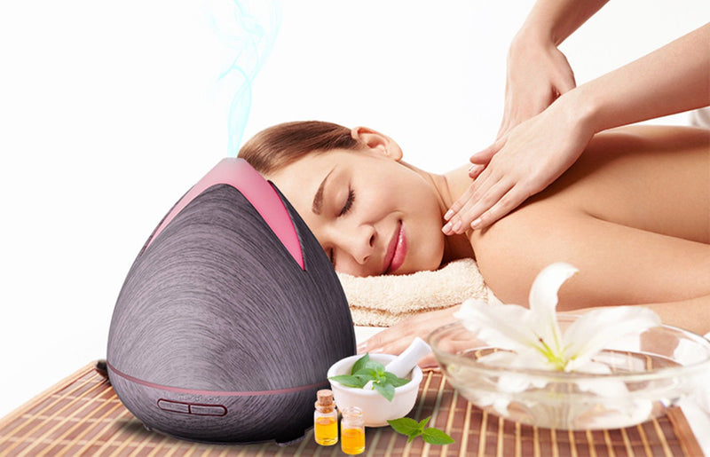 Essential Oils Ultrasonic Aromatherapy Diffuser Air Humidifier Purify 400ML - Violet