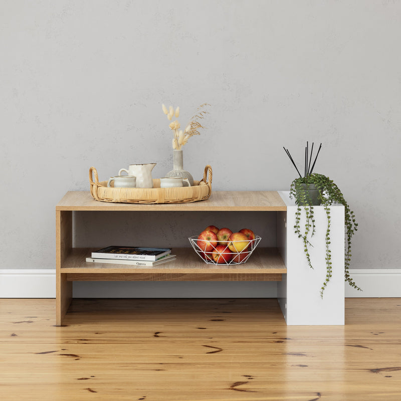 VIENNA COFFEE TABLE - OAK/GHITE