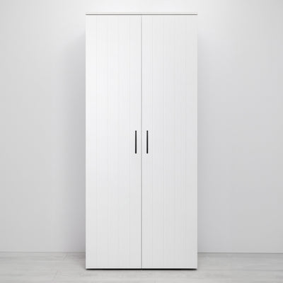 STOCKHOLM STORAGE CUPBOARD VJ PANEL - WHITE - SQUARE BLACK