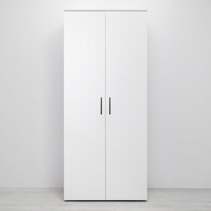 STOCKHOLM STORAGE CUPBOARD VJ PANEL - WHITE - SQUARE BLACK