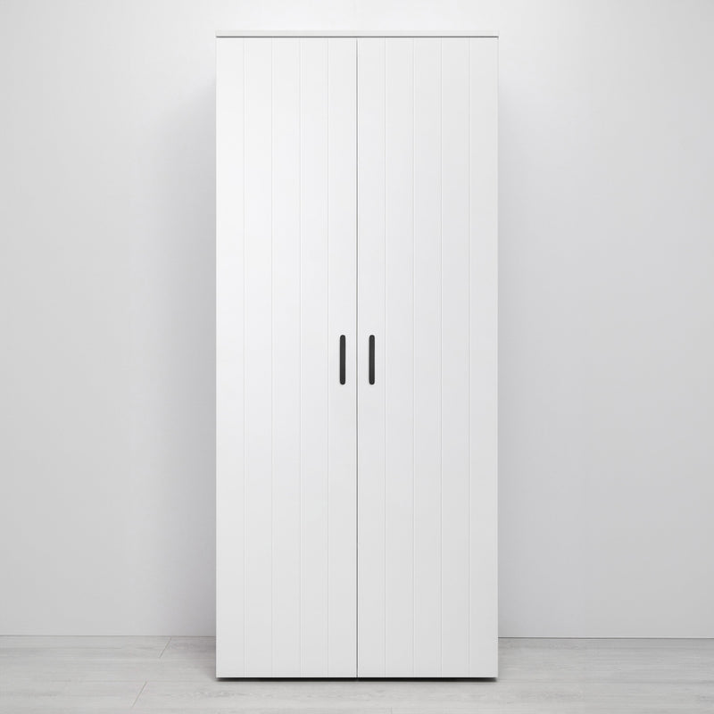 STOCKHOLM STORAGE CUPBOARD VJ PANEL - WHITE - SCANDI BLACK