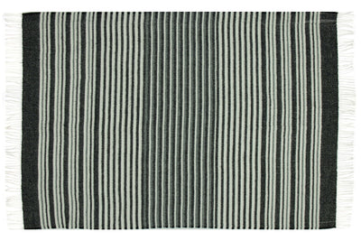 Richmond Throw - Reclaimed Wool Blend - Monochrome