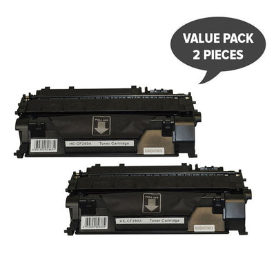 HP Compatible #80A CF280A Premium Generic Toner x 2