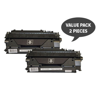 HP Compatible 2 x CF280X #80x Premium Generic Toner