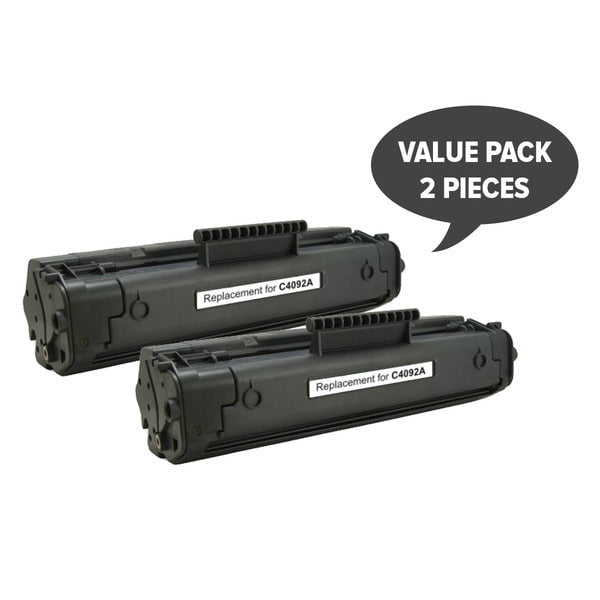 HP Compatible EP-22 C4092A 92A Black Premium Generic Toner x 2