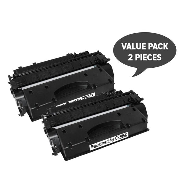 HP Compatible 2 x CE505X HP 05X Cart 319ii Black Premium Generic Toner