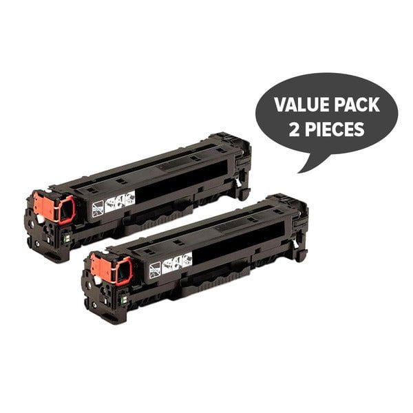 HP Compatible 2 x CC530A 304A CART-318BK CART-418BK Black Premium Generic Toner