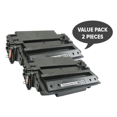 HP Compatible 2 x Q6511X HP 11X Premium Generic Toner Toner