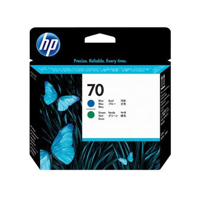 HP 70 BLUE AND GREEN PRINTHEAD