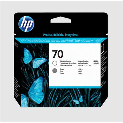 HP 70 GLOSS ENHANCER AND GREY PRINTHEAD