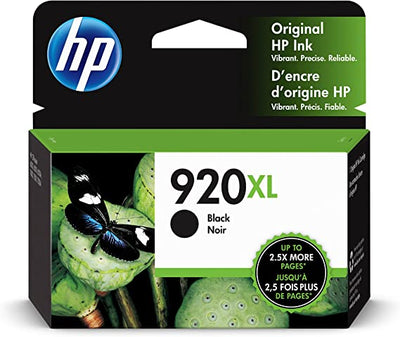 HP 920XL BLACK INK 1200 PAGE YIELD FOR OJ 6000 & 6500