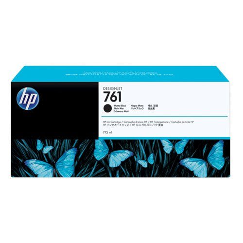 HP HP 761 MATTE BLACK 775 ML INK CART FOR DESIGNJET T7100