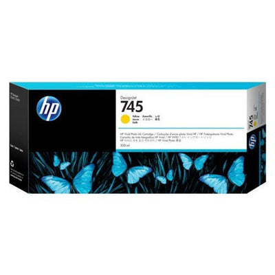 HP 745 300-ML YELLOW DESIGNJET INK CARTRIDGE