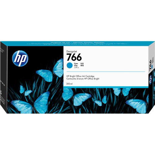 HP 766 300ML CYAN DESIGNJET INK CARTRIDGE FOR XL 3600