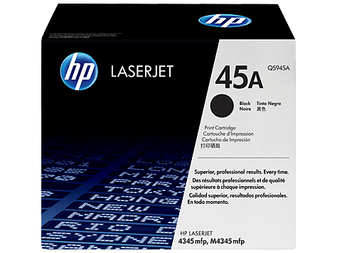 HP 45A BLACK TONER 18000 PAGE YIELD FOR LJ 4345 MFP