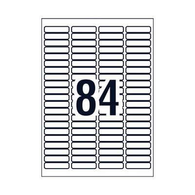 AVERY LIP MP Label L7656 84Up Pack of 25