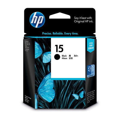 HP 15 Black Ink Cartridge C6615DA