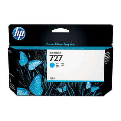 HP 727 130ml Cyan Ink B3P19A