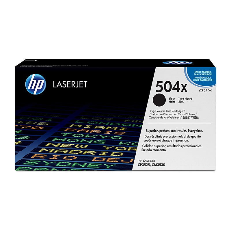 HP 504X Black Toner CE250X