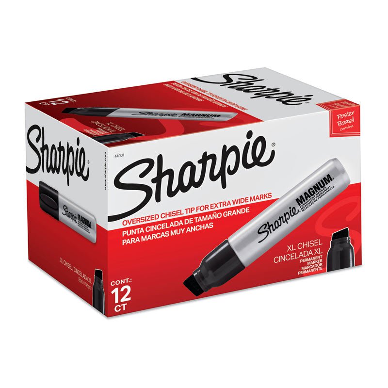 SHARPIE Magnum Permanent Marker Black Box of 12