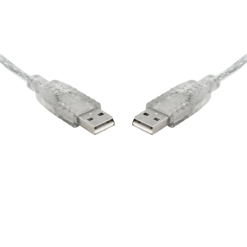 8WARE USB 2.0 Cable 2m A to A Male to Male Transparent