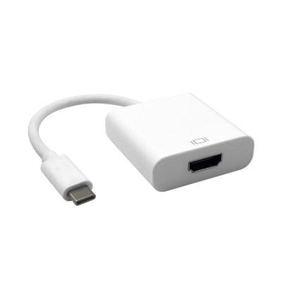 ASTROTEK Thunderbolt USB 3.1 Type C USB-C to HDMI Video Adapter Converter Male to Female for Apple Macbook Chromebook Pixel White