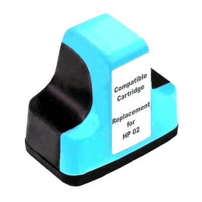 HP Compatible #02 Light Cyan High Capacity Remanufactured Inkjet Cartridge