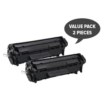 HP Compatible Q2612A #12A Cart-303 Premium Generic Toner Set of 2