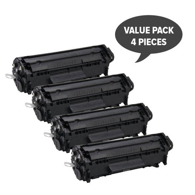 HP Compatible Q2612A #12A Cart-303 Premium Generic Toner Set of 4