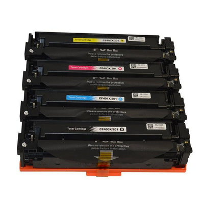 HP Compatible CF400X #201X Series Premium Generic Toner Cartridge set 4 cartridges