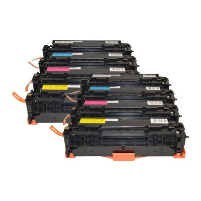 HP Compatible CE410X 305X Series Premium Generic Laser Toner Cartridge Set x 2 8 cartridges