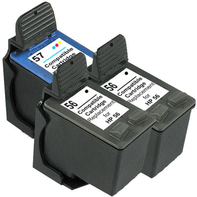 HP Compatible 56 Remanufactured Inkjet Cartridge Set 2 3 Cartridges