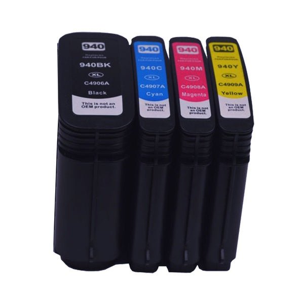 HP Compatible Series 940XL Remanufactured Cartridge Set 4 Cartridges