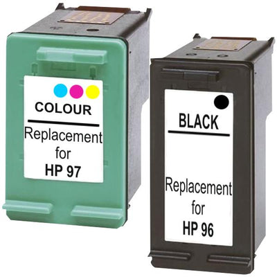 HP Compatible #96 Compatible Inkjet Cartridge Set #1 2 Cartridges