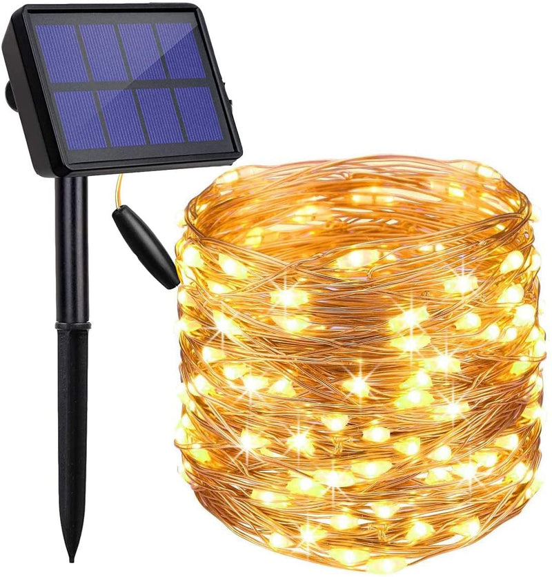 200 Waterproof LED Solar Fairy Light Outdoor with 8 Lighting Modes for Home,Garden and Decoration