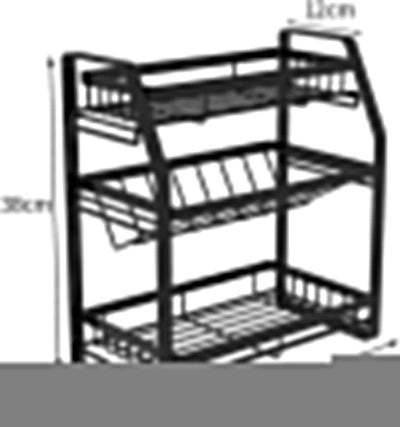 3-Tier Detachable Spice Rack Storage Organiser for Kitchen Countertop