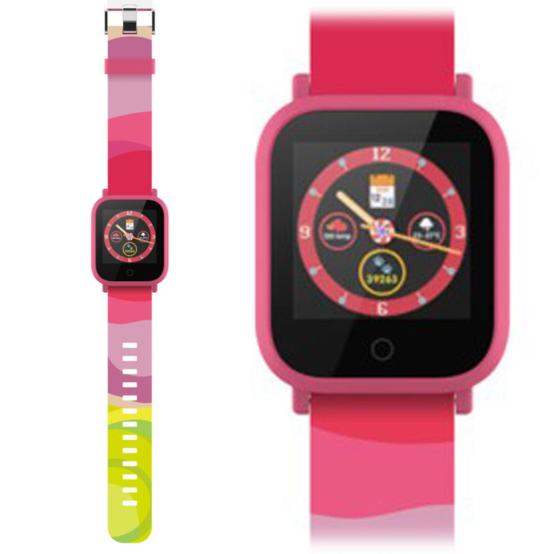 New DGTEC Kids Kidi Smart Watch Fit4Kid App Sport IP68 Pink Candy