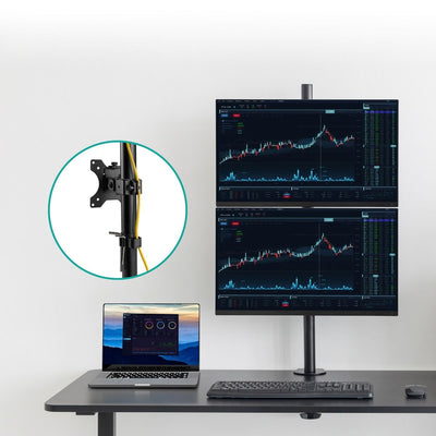 activiva Dual-Screen Articulating Vertical Monitor Arm