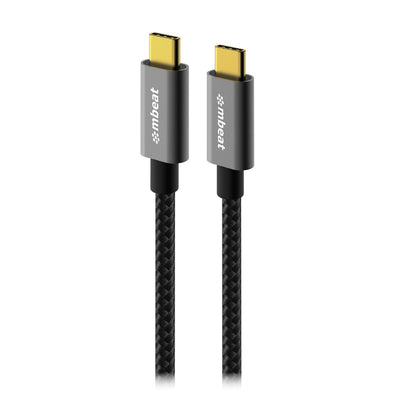 mbeat Tough Link 1.8m USB 3.2 Gen2 USB-C Cable - Space Grey