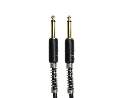 Precision Audio 5 Pack 1/4" To 1/4" 6.35mm Deluxe Coil Studio Guitar Lead Straight to Straight GLEADC5 5m