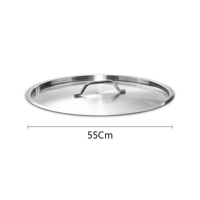 SOGA 55cm Top Grade Stockpot Lid Stainless Steel Stock pot Cover