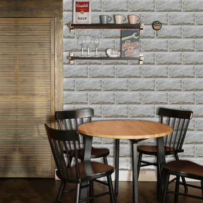 Waterproof Tiles Wallpaper Stickers Bathroom Kitchen Cloudy Brick