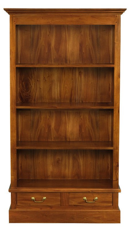 Tasmania 2 Drawer Bookcase (Light Pecan)