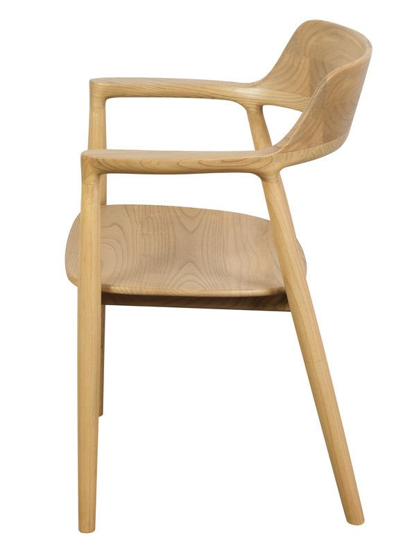 Nobu Solid Oak Arm Chair (Natural)