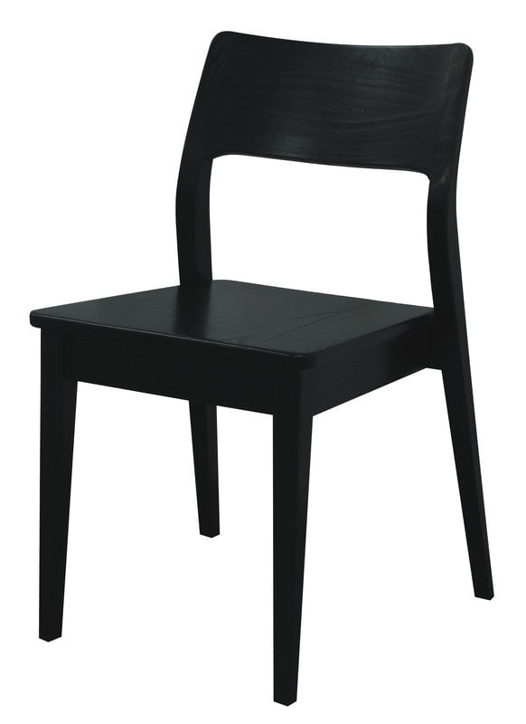 Providence Solid Oak Dining Chair - Set of 2 (Black)