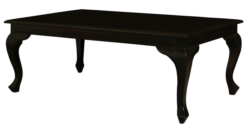 Queen Anne Coffee Table 120 x 70 cm - Chocolate